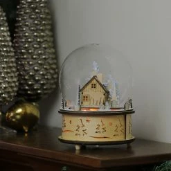 Roman 8" LED Animated And Musical Woodland Bear Christmas Dome Tabletop Decoration -Northlight Shop roman20131979 3 69910.1587644957