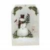 Roman 11.75" White Hanging Snowman And Cardinal Advent Christmas Calendar