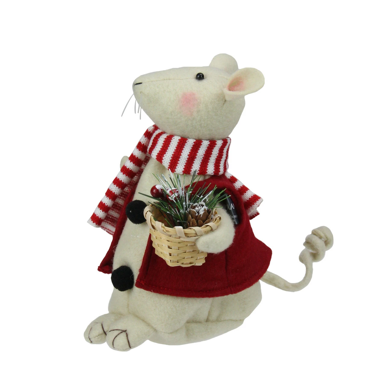 Roman 7" Wind-Up Musical Animated Mouse Tabletop Christmas Decoration 2 Roman 7" Wind-Up Musical Animated Mouse Tabletop Christmas Decoration - Image 2