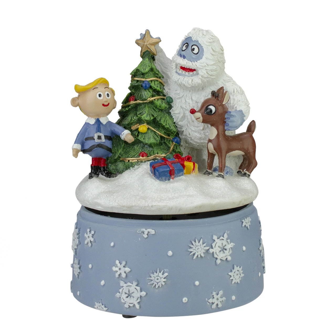 Roman 6" Rudolph And Friends Rotating Music Player Christmas Windup Figurine 1 Roman 6" Rudolph And Friends Rotating Music Player Christmas Windup Figurine