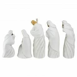 Roman 5pc White And Silver Holy Family With Men Christmas Nativity Figure Set 7.25" -Northlight Shop roman 33531 2 48732.1595892104