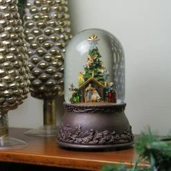 Roman 8" Exquisite Musical Rotating Nativity Christmas Snow Globe Glitterdome -Northlight Shop roman 36477 3 97188.1588415701