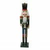 Northlight 36.75" Green And Black Christmas Nutcracker Soldier With Sword