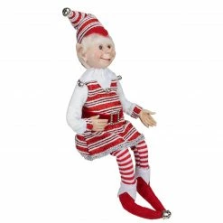 Select Artificials 20" Red And White Peppermint Striped Elf With Jingle Bells 8 Select Artificials 20" Red And White Peppermint Striped Elf With Jingle Bells -Northlight Shop select xn440 20 rw 3 53701.1588415797