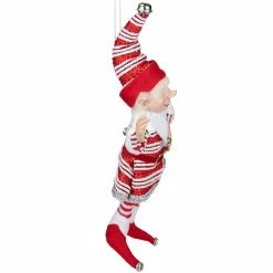 Select Artificials 13" Red And White Peppermint Striped Elf With Jingle Bells 6 Select Artificials 13" Red And White Peppermint Striped Elf With Jingle Bells -Northlight Shop select xn4402013 rw 3 59429.1588414228