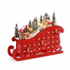 DEMDACO Lit Sleigh Advent Calendar