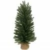 Northlight 18" Traditional Scottsdale Mini Pine Artificial Christmas Tree With Burlap, Unlit