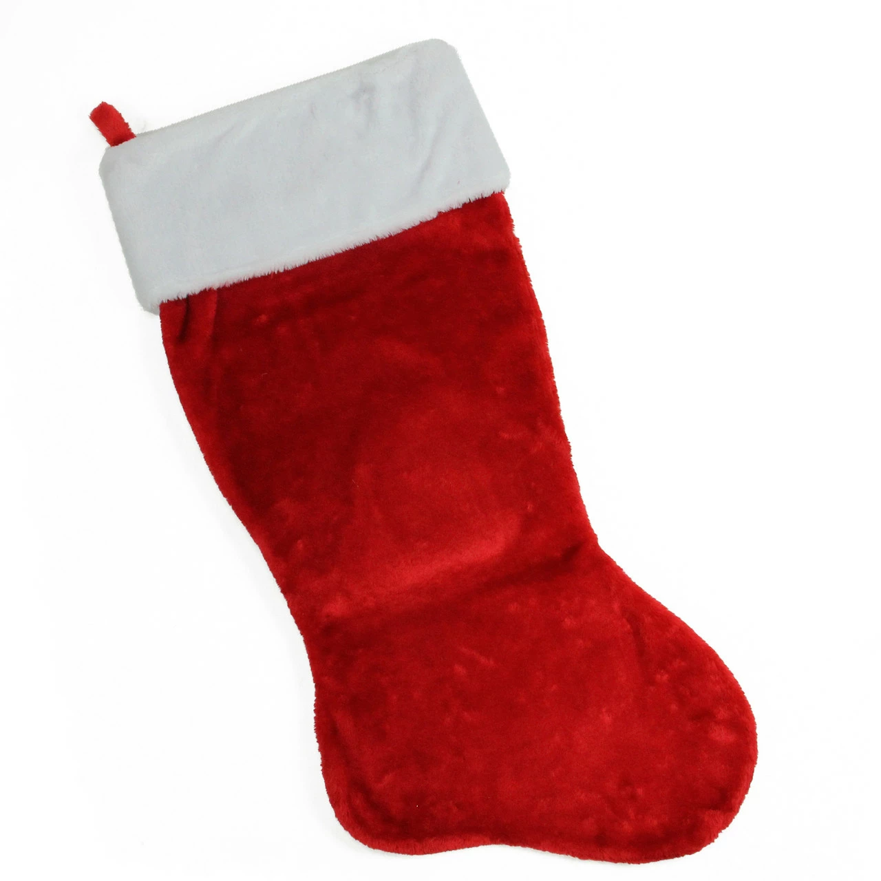 Northlight 35-Inch Traditional Red With White Cuff Decorative Plush Christmas Stocking 1 Northlight 35-Inch Traditional Red With White Cuff Decorative Plush Christmas Stocking