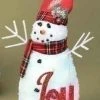 Roman 13" White And Red Twas The Night Snowman Christmas Figurine