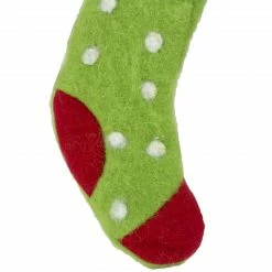 Tii Collections 9.5" Green And Red Polka Dotted Felt Christmas Stocking Ornament 5 Tii Collections 9.5" Green And Red Polka Dotted Felt Christmas Stocking Ornament -Northlight Shop tii 51544a rd 2 80912.1591634598