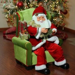 Northlight 32" Santa Claus Sitting In Green Arm Chair Christmas Figure -Northlight Shop tpl0fpgufkdyisocfeumaegtbtwvfbxu 88468.1657739710