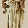 Roman 9.75" Joseph's Studio Brown & Green Beautifully Ornate Weathered Angel Christmas Table Top Figure