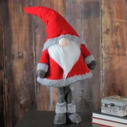 Northlight 28” Red Standing Christmas Santa Claus Gnome With Gray Faux Fur Trim -Northlight Shop v44dbxc969ea5j8qb2ucob9os2bkr9xo 48862.1587645149