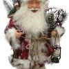 Northlight 16" Santa Claus With Lantern And Snowshoes Christmas Figure