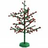 Napco 21.5" Red And Green Berry Glitter Christmas Tree Tabletop Decor