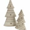 Melrose 2" Gray Knit Sweater Inspired Christmas Tree Tabletop Decorations