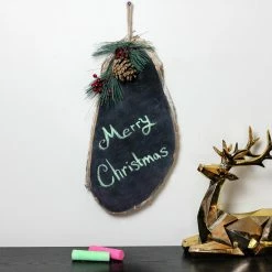 Gallerie II 16" Country Rustic Oval Chalkboard On Birch Wood Christmas Decoration 5 Gallerie II 16" Country Rustic Oval Chalkboard On Birch Wood Christmas Decoration -Northlight Shop wal 71612 styled 53600.1588869329