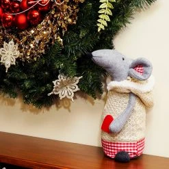 Northlight 12" Gray And Beige Standing Mouse With Hooded Coat Christmas Tabletop Decoration -Northlight Shop x4tdryzvfxsowr9iospcqisdkke1vpqn 23293.1588870390