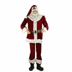 Northlight 72" Life-Size Plush Santa Claus Standing Or Sitting Christmas Figure