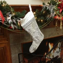 CC Christmas Decor 17" Gray And White Quilted Embellished Christmas Stocking 5 CC Christmas Decor 17" Gray And White Quilted Embellished Christmas Stocking -Northlight Shop xr1msd4fys5ncanvsmgu7sg73uepgbjs201 24388.1599267889