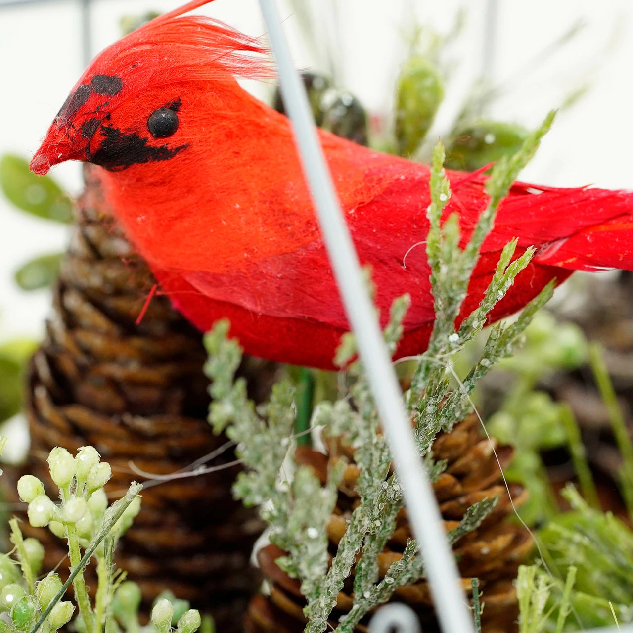 Northlight 9" Red And Green Cardinal Boxwood Artificial Christmas Greenhouse Arrangement 3 Northlight 9" Red And Green Cardinal Boxwood Artificial Christmas Greenhouse Arrangement - Image 3