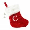St. Nick's Choice 7" Red And White 'C' Embroidered Christmas Stocking