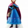 Department 56 5" Blue And Purple Disney Frozen Anna Figurine Trinket Box