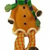 CC Christmas Decor 5.5" Festive Yellow And Plaid Sitting Snowman Christmas Table Top Figure